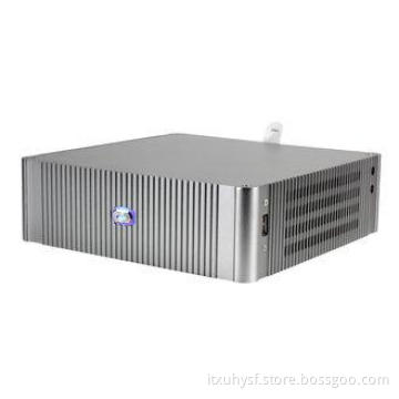 Silent MINI-ITX Aluminum Computer Cases Silver , Horizontal